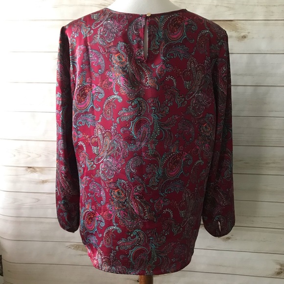 Talbots Silky Ruffled Top - Picture 3 of 6